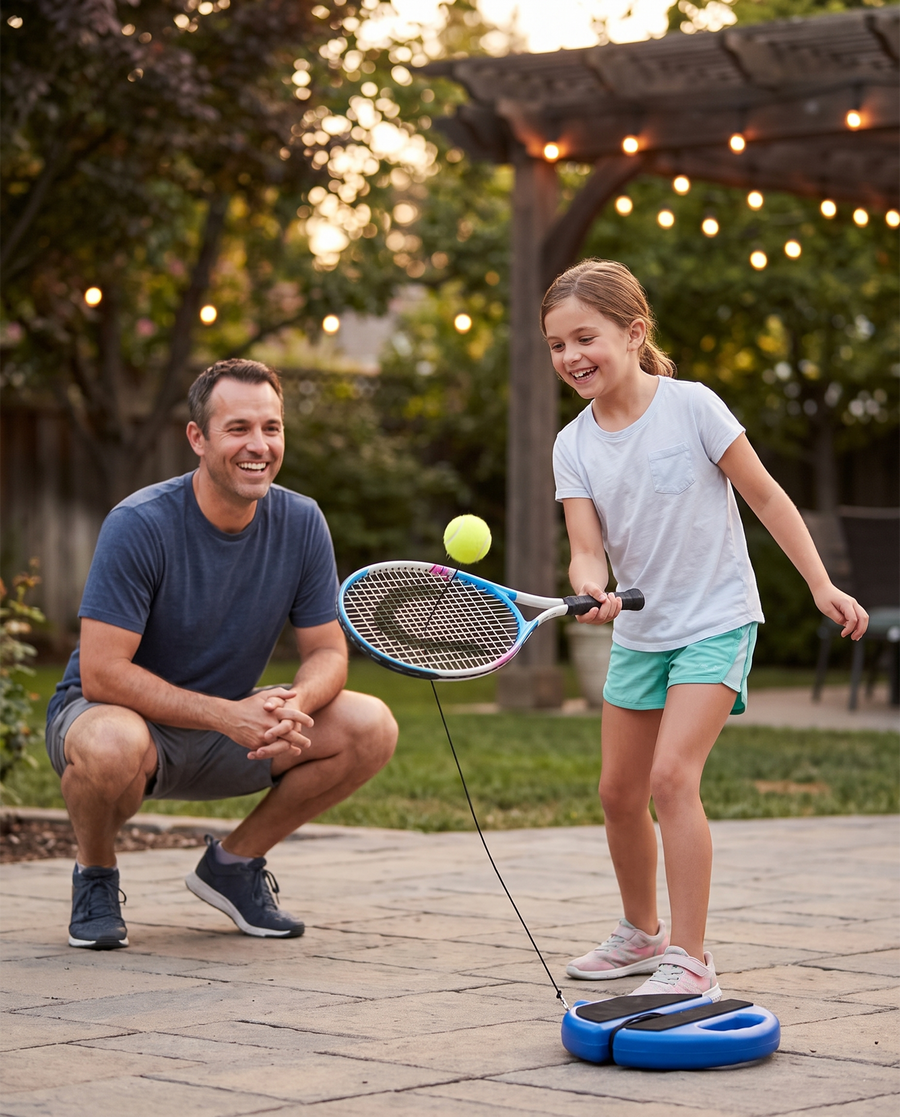 A first racket at home.