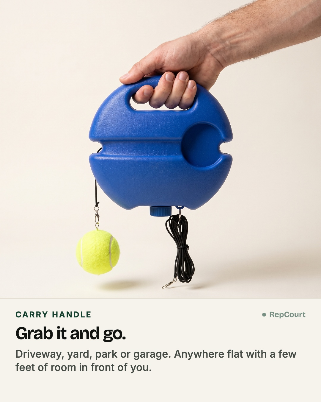 Carry handle: grab it and go